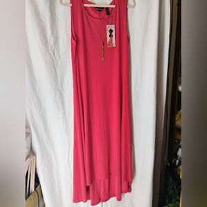 Nina Leonard Red Sheath Cocktail Dress